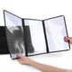 TheDisplayOutlet Clear Menu Covers 8.5x14 Black Menu Books 30ct/pk, Tri-fold 6-View Image