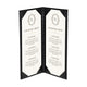 TheDisplayOutlet Custom Menu Covers PU Leather Beverage & Wine List Holder 4.25x11, 2-View(5ct.) Image