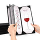 TheDisplayOutlet Menu Covers PU Leather Wine Drinks Menu Holder 4.25x11 5ct/Pack Image
