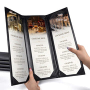 Menu Covers PU Leather 5ct/Pack 4.25x11