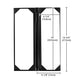 Menu Covers PU Leather 5ct/Pack 4.25x14