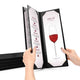 TheDisplayOutlet Menu Covers PU Leather Wine Drinks Menu Holder 4.25x14 5ct., Book Style 4-View Image