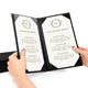 TheDisplayOutlet Menu Covers PU Leather Wine Bar Menu Holder 5x9 5ct/Pack Image