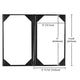 TheDisplayOutlet Menu Covers PU Leather Wine Bar Menu Holder 5x9 5ct/Pack Image