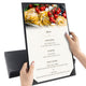TheDisplayOutlet Menu Covers PU Leather 5ct/Pack 8.5x14, Single-View Image
