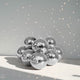 TheDisplayOutlet Mirror Disco Ball with Hanging Ring, 7in Silver Image