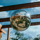 TheDisplayOutlet Mirror Disco Ball with Hanging Ring, 16in Silver Image
