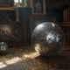 TheDisplayOutlet Mirror Disco Ball with Hanging Ring, 20in Silver Image