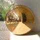 TheDisplayOutlet Mirror Disco Ball with Hanging Ring, 24in Gold Image