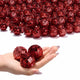 TheDisplayOutlet 1.6in Small Mirror Disco Ball in Bulk 120ct, Red Image