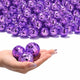 TheDisplayOutlet 1.6in Small Mirror Disco Ball in Bulk 120ct, Purple Image