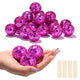 TheDisplayOutlet 1.6in Small Mirror Disco Ball in Bulk 120ct, Magenta Image