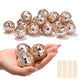 TheDisplayOutlet 1.6in Small Mirror Disco Ball in Bulk 20ct/pk, Rose Gold Image