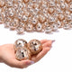 TheDisplayOutlet 1.6in Small Mirror Disco Ball in Bulk 120ct, Rose Gold Image