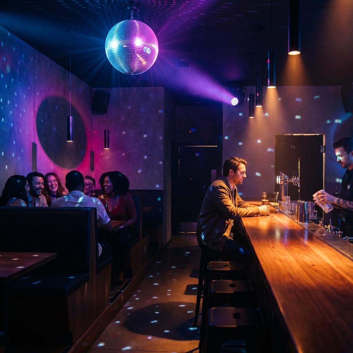 Retro Party Disco Light (RGB Light, Mirror Ball & Motor)