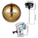 TheDisplayOutlet Retro Party Disco Light (RGB Light, Mirror Ball & Motor), 12in Gold Image