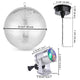 TheDisplayOutlet Retro Party Disco Light (RGB Light, Mirror Ball & Motor), 16in Silver Image