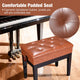 Adjustable Piano Bench with Storage 23x13" Seat
