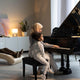 Adjustable Piano Bench with Storage 28"x14" Seat