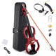 TheDisplayOutlet Full Size Electric Violin for Beginners with Headphone Rosin Case Image