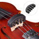 TheDisplayOutlet Violin Shoulder Rest 3/4-4/4 Soft Pad Maple Wood Image