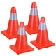 TheDisplayOutlet 18" Traffic Cones with Reflective Collar 4-Pack Image