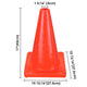 TheDisplayOutlet 18" Traffic Cones 6-Pack Fluorescent PVC Image