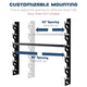 TheDisplayOutlet Wall Roll Storage Holder for Paper Roll, Vinyl Roll Image
