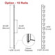 TheDisplayOutlet Wall Roll Storage Holder for Paper Roll, Vinyl Roll Image