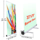 TheDisplayOutlet Standard Retractable Banner Stand Custom Printed Graphics 33"x79" Image