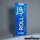 TheDisplayOutlet 33"x79" Retractable Banner Stand with Light for Trade Show Image