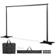 TheDisplayOutlet 10x10 ft Adjustable Telescopic Trade Show Banner Stand Image