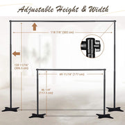 10x10 ft Adjustable Telescopic Trade Show Banner Stand