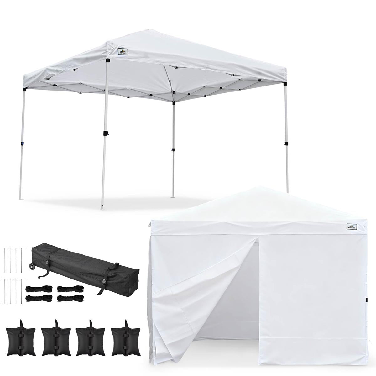 10x10 tent 10x10 Pop Up Canopy for Vendors, Incl. Carry Bag, Opt. Sidewalls