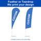 TheDisplayOutlet Teardrop Flag Pole Kit - 10-Pack, Base of Your Choice Image