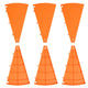 TheDisplayOutlet Parts of Modular Prize Wheel (Plate/Center/Pegs Options), Orange Plates 6ct/pk Image