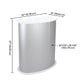 TheDisplayOutlet Portable Trade Show Display Podium Counter II White Image