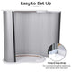 TheDisplayOutlet Portable Trade Show Display Podium Counter II White Image