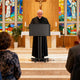 TheDisplayOutlet Podium Stand Mobile Metal Lectern for Church Classroom Image