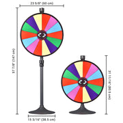 WinSpin 24" Prize Wheel Round Base Stand Spinning Wheel