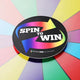 TheDisplayOutlet 48" Prize Wheel Rolling Stand Trade Show Spin Wheel Image
