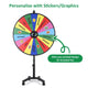 48" Prize Wheel Rolling Stand Trade Show Spin Wheel