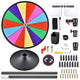 TheDisplayOutlet 24" Prize Wheel with Acrylic Sign Holder 8.5 x 11 Image