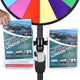 TheDisplayOutlet 24" Prize Wheel with Acrylic Sign Holder 8.5 x 11 Image