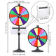 TheDisplayOutlet 24" Prize Wheel with Acrylic Sign Holder 8.5 x 11 Image