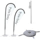 TheDisplayOutlet Teardrop Flag Pole Kit - 10-Pack, Base of Your Choice Image