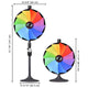 TheDisplayOutlet WinSpin 24" Prize Wheel Tabletop Floor Stand Stable Base 12-Slot Image