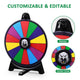 TheDisplayOutlet 12" Spin Wheel Dry Erase Folding Stand Image