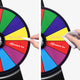 TheDisplayOutlet 12" Spin Wheel Dry Erase Folding Stand Image