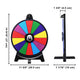 TheDisplayOutlet 12" Spin Wheel Dry Erase Folding Stand Image